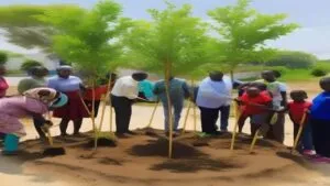 planting trees